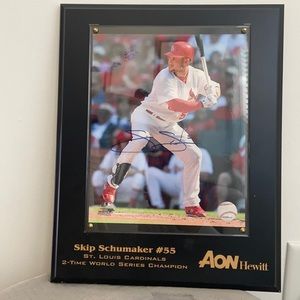 Autographed Signed Skip Schumaker 8X10 St. Louis Cardinals Photo